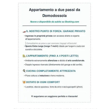 A Due Passi Da Domodossola Lejlighed *